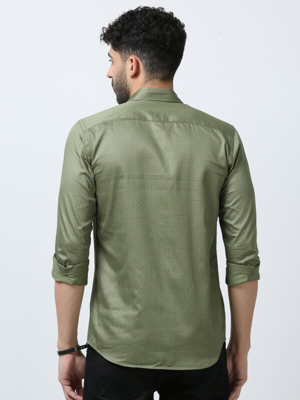 Cotton Shirt with Stain Print For Men - Subtle Design - Image 5