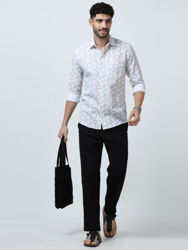 Linen Shirt with Print For Men - Comfortable & Trendy - Image 6